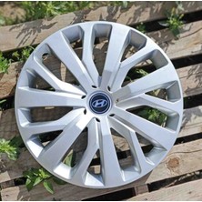 Yk Hyundai I20 / I10 / Accent Uyumlu 15 Inç Jant Kapağı 4'lü Takım Amblem Hediyeli