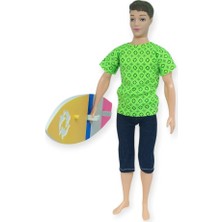 Fantastik Store Sörfçü Bebek Sergio Sörf Tahtalı - Yeşil (Lisinya)