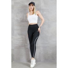 Aesco Kadın İnce Şerit Detay Tayt