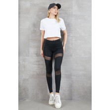 Aesco Kadın Tül Detaylı Tayt