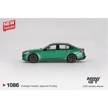 Mini Gt 1086 Bmw M5 Isle Of Man Green Metallic 1/64 Model Araba