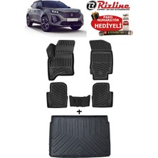 Rizline Peugeot 2008 1.2 Hybrid 2025 Sonrası Havuzlu Paspas ve Üst Kademe Bagaj Havuzu Seti