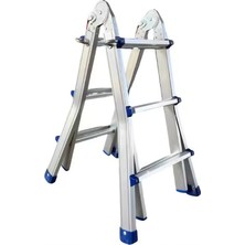 Asil Alüminyum 281 cm Mini Dev Katlanır Uzayan Merdiven (A & I Tipi) | Ev Inşaat Depo Merdiveni