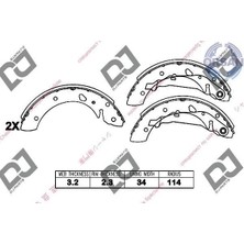 Dj Arka Pabuç Balata Avensıs 1.6 1.8 2.0 1.6VVT-I/1.8VVT-I 2.0 Vvti 2.0td 2.0d-4d (98=>03) (228X36)