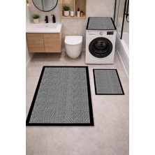 Get Carpet 3’lü Banyo Paspas Takımı – Banyo Paspas Takımı ve Çamaşır Makine Örtüsü Matı Dijital Baskılı, Yıkanabilir, Klozet ve Makine Önü Set