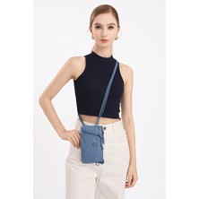 Smart Bags Jeans Mavi Ultra Hafif Kumaş Günlük Küçük Boy Kadın Telefon Para ve Kart Çantası
