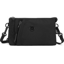 Smart Bags Siyah Ultra Hafif Kumaş Günlük Küçük Boy Kadın Telefon Para ve Kart Çantası