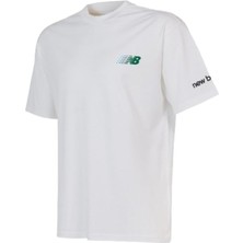 New Balance Nb Lifestyle Men Tshirt MNT1644-WT Beyaz Tişört
