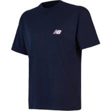 New Balance Nb Lifestyle Men Tshirt MNT1647-AVI Lacivert Tişört