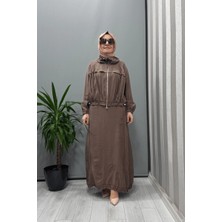 Misswhence Fermuarlı Ipek Keten Takım Vizon 37200