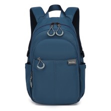 Smart Bags Lacivert Hafif Kumaş Omuz Destekli Günlük Küçük Boy Kadın Sırt Çantası