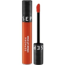 Sephora Cream Lip Stain  Bulaşmayan Kadife Bitişli Ruj - Mat Likit Ruj - 137 Neon Marmalade (5 Ml)