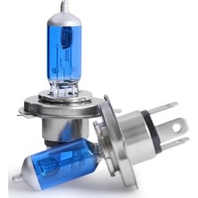 Aliya Ampül H4 12V 100W P43T Tırnaklı  1 Takım Beyaz Işık