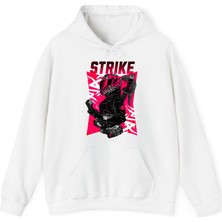 Tişört Kodu Strıke – Beyaz Regular Fit Kadın Sweatshirt