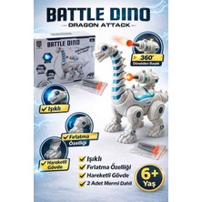 Savaşçı Dinozor Işıklı ve Ok Atan Hareketli Ayak Yapısı Battle Dino Modele 1