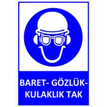 İnterform Baret Gözlük Kulaklık Tak Levhası 25 x 35 cm