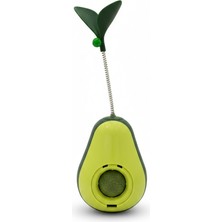 Patikutusu tr Avokado Tasarımlı Catnipli Yaylı Kedi Oyuncağı – Eğlenceli Kedi Oyuncağı