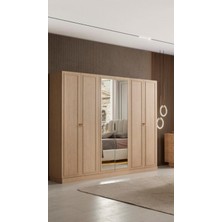 Aydınev Guell Mdf 6 Kapılı Dolap