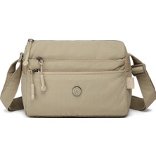 Smart Bags Vizon Kadın Omuz Çantası Hafif Kumaş Çok Cepli Çapraz Uzun Askılı