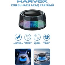 Harvox Rgb Buharlı Araç Parfümü – Aromaterapi Difüzör, LED Işıklı, Oto Hava Tazeleyici