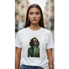 Elif Tarakçı Butik Köpek Figürlü Pamuklu Beyaztişört