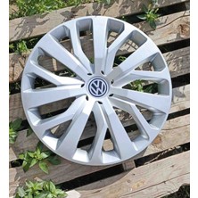 Yk 16 inç Volkswagen Polo / Golf / Transporter / Jetta Uyumlu Jant Kapağı 4'lü Takım Amblem Hediyeli