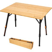 Kingcamp Bamboo All-Terrain M 80X60 Bambu Kamp Masası