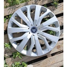 Yk Citroen C-Elysee / C3 / C4 / Berlingo / Nemo Uyumlu 16 Inç Jant Kapağı 4'lü Takım Amblem Hediyeli