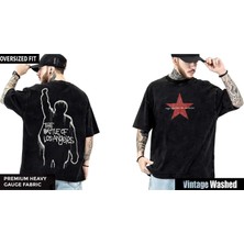 Lucky Boy Rage Against The Machine Yıkamalı Over Size Tişört M