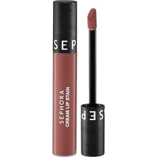Sephora Cream Lip Stain  Bulaşmayan Kadife Bitişli Ruj - Mat Likit Ruj - 122 Casual Peach (5 Ml)