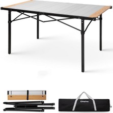 Kingcamp Granite Pro Xl 136X70 Katlanır Lux Kamp Masası