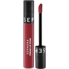Sephora Cream Lip Stain  Bulaşmayan Kadife Bitişli Ruj - Mat Likit Ruj - 127 Frozen Pomegranate (5 Ml)
