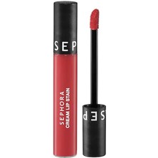Sephora Cream Lip Stain  Bulaşmayan Kadife Bitişli Ruj - Mat Likit Ruj - 132 Acid Coral (5 Ml)