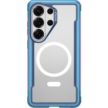 Galaxy S26 Ultra Kılıf M-Safe Şarj Özellikli Airbagli Raptic Shield Serisi Şeffaf Arka Yüzey Kapak