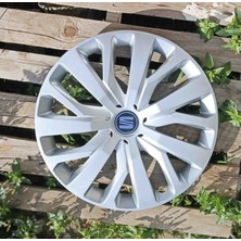 Yk Seat Araçlarla Uyumlu 16 Inç Jant Kapağı 4'lü Takım Amblem Hediyeli