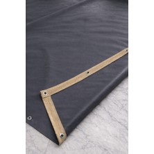 Branda Noktası Antrasit Renkli Polyester Branda 650 Gr/m² (Tır Brandası) Profesyonel Kuşgözü Kapsüllü – Su ve Uv Geçirmez - Balkon, Garaj, Bahçe