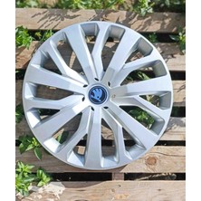 Yk Skoda Octavia / Fabia / Favorit / Superb / Rapid Uyumlu 16 Inç Jant Kapağı 4'lü Takım Amblem Hediyeli