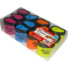 Fixpoint 12'li Çiftli Kalemtraş Seti Sarı Turuncu Mavi Pembe Renk Seçenekleriyle