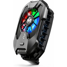 Deanb DLA008 RGB Işıklı Mobil Cep Telefon Radyatör Fanı Youtube Canlı Yayın Tiktok Gamer Soğutucu
