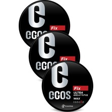 Egos Wax Fix Ultra Güçlü Tutuş Saç Şekillendirici Wax 100 ml x 3 Adet