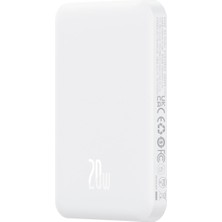 Braventa Collection Magsafe Mini Wireless Powerbank 5.000 Mah 20W-BEYAZ