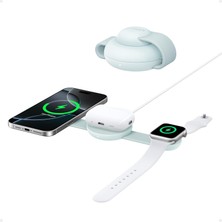 Braventa Collection Maggo 3in1 Kablosuz Katlanır Şarj B25M8, Yeşil