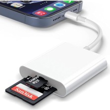 Braventa Collection Deppo Trend iPhone 14/13/12/11/8/7/6/mini//pro/max ile Uyumlu Lightning ile Uyumlu/to Sd/micro Sd/tf