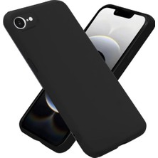 Braventa Collection Ggm Aksesuar iPhone 16E ile Uyumlu Içi Kadife Kamera Korumalı Lansman Silikon Kılıf Ince Yapılı Tam