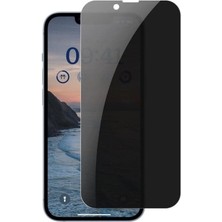 Braventa Collection iPhone 14 Ile Uyumlu Tam Kaplayan Hayalet Mat Seramik Parmak Izi Yapmaz Ekran Koruyucu