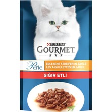 Braventa Collection Gourmet Perle Izgara Sığır Etli Tam Yaş Kedi Maması (26 x 85 Gr)