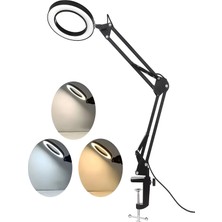 Deanb Katlanabilir LED Masa Lambası | 3 Renk Modlu, Ayarlanabilir, Büyüteçli Güzellik ve Bakım Işığı