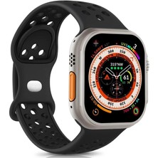 Braventa Collection Watch Series 10 46MM Için Kordon Rainbow Band Siyah [watch Series 10 46MM ile Uyumlu Kordon - Siyah]