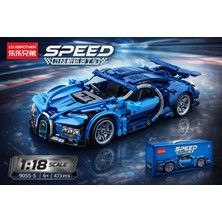 Aksoy Toys Bugatti Yapım Blok Araba Seti 473 Parça 1:18 Ölçek