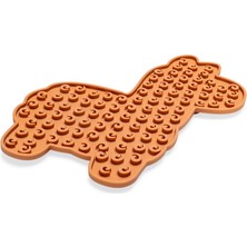 Braventa Collection Yavru Köpek Mama Yeme Oyuncağı, Lama Şeklinde, Silikon, Kahverengi, 25X22CM